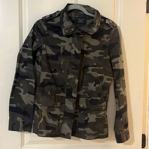 Love Tree Jacket Womens M Green Camo Military Army Utility Excellent Condition